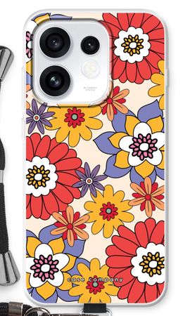 Retro bloemen - Geel