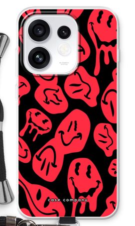 Smeltende Smiley - Rood