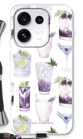 Violet cocktails