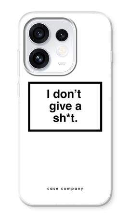 Don't give a shit