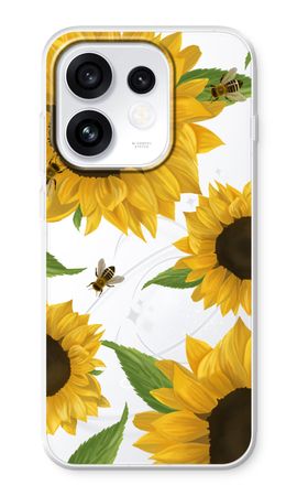 Sunflower and bees