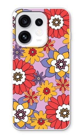 Retro Flowers - Purple