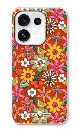 Retro Flowers - Red