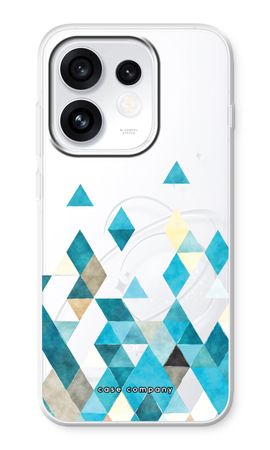 Coloured triangles blue