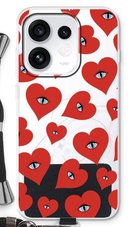 Red heart eyes