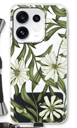 Wit bloemenpatroon
