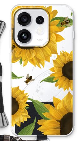 Sunflower and bees