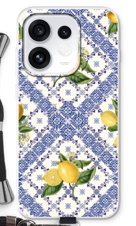Blue tiles and lemons