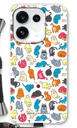 Colourful cats
