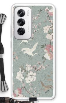 Japanese crane birds blossom