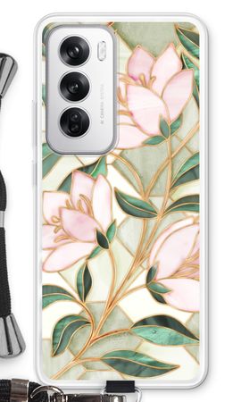 Orange stained glass flower