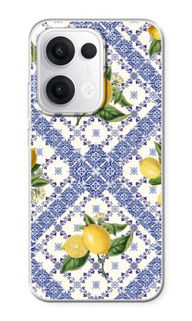 Blue tiles and lemons