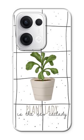 Houseplant on windowpane