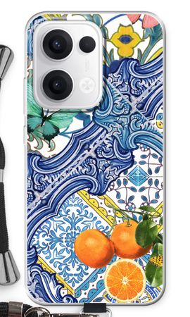 Blauwe tegels en sinaasappels