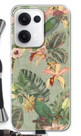 Tropical jungle parrot