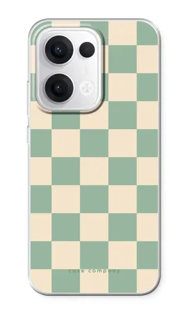 Checkered Mint, Oppo Reno13 soft hoesje