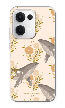 Floral Whales, Oppo Reno13 pehme ümbris