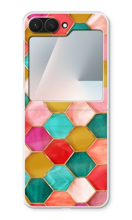 Hexagons in stained glass