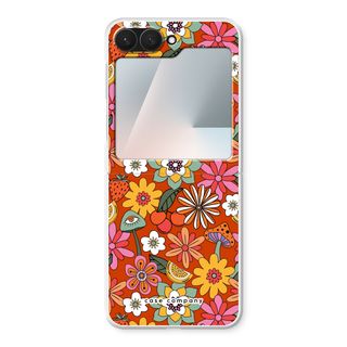 Fleurs rétro - Rouge