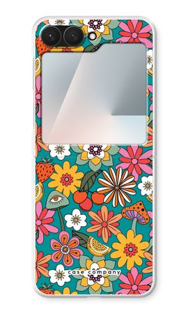 Retro Flowers N°2 - Blue