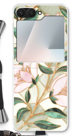 Fiore in vetro colorato arancione