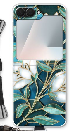 Fiori di vetro colorato blu