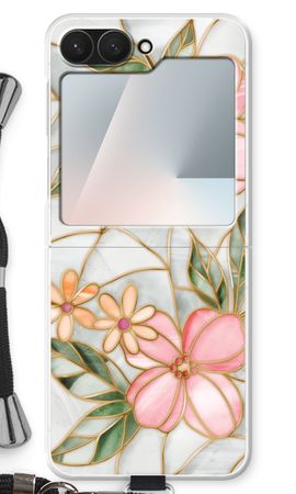 Fiore in vetro colorato arancione