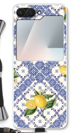 Blue tiles and lemons