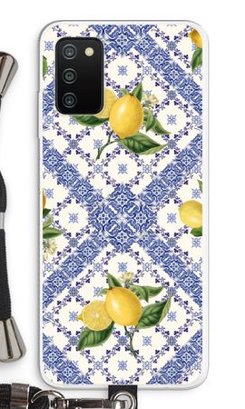 Blue tiles and lemons