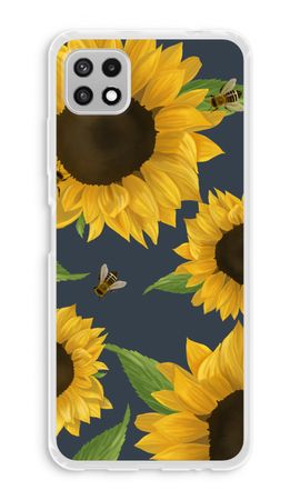 Sunflower and bees