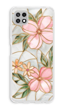 Fiore in vetro colorato arancione