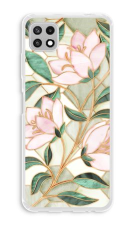 Fiore in vetro colorato arancione