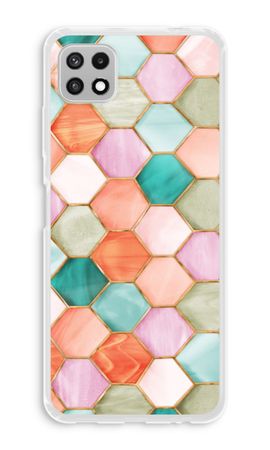 Esagoni in vetro colorato