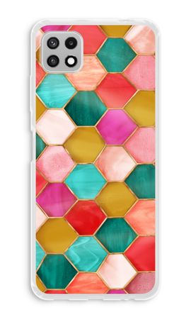 Esagoni in vetro colorato