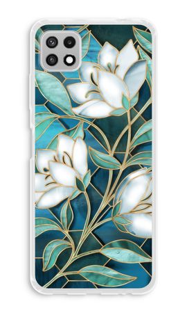 Fiori di vetro colorato blu