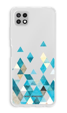 Coloured triangles blue