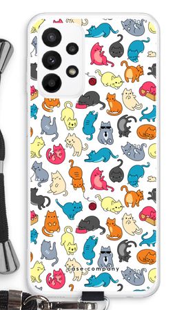 Colourful cats