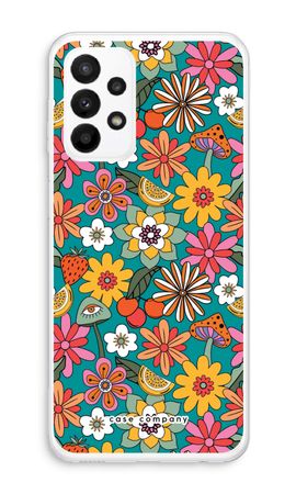 Retro Flowers N°2 - Blue