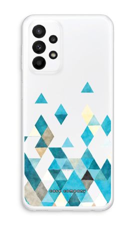 Coloured triangles blue