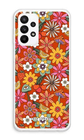 Retro Flowers - Red