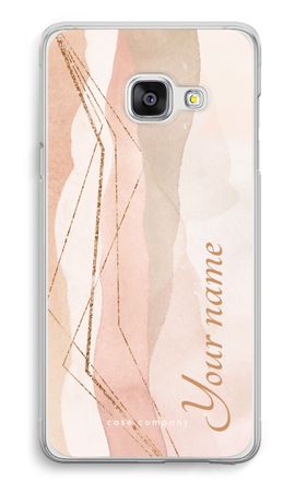 Gold Lines Namecase - Blush