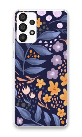 Flowers with blue leaves