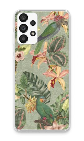 Tropical jungle parrot