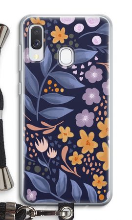 Flowers with blue leaves