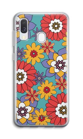 Retro Flowers - Blue