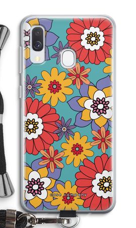Retro Flowers - Blue