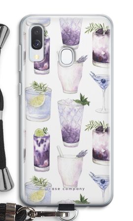 Violet cocktails