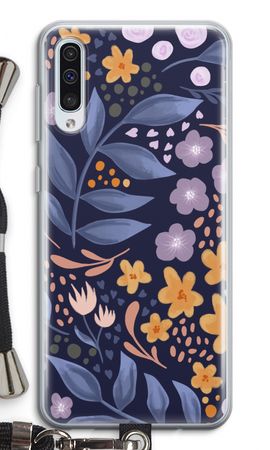Flowers with blue leaves