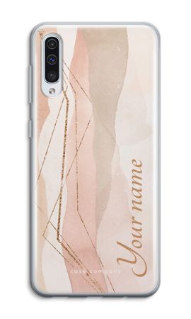 Gold Lines Namecase - Blush