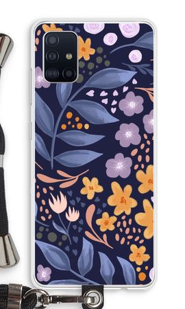 Flowers with blue leaves